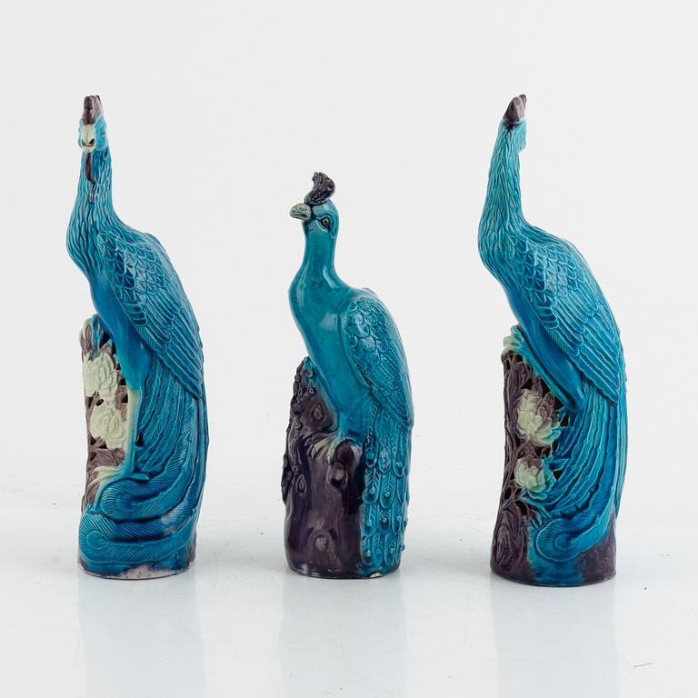 Figurines, 3 pcs, ceramic, China, 20th century.