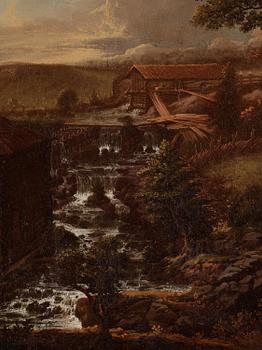 Johan Sevenbom, The watermill by the rapids.