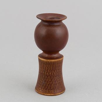 Stig Lindberg, a set of two stoneware vases and a bowl, Gustavsberg studio, Sweden 1960, 1968 and 1958-59.