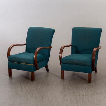 FÅTÖLJER ett par Swedish Modern 1940/50-tal.