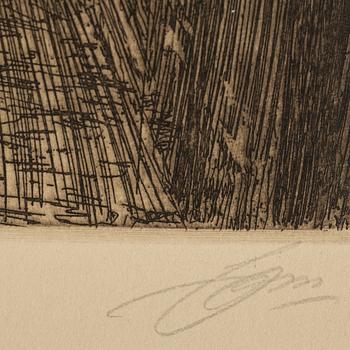 ANDERS ZORN, etching, 1917, signed in pencil.