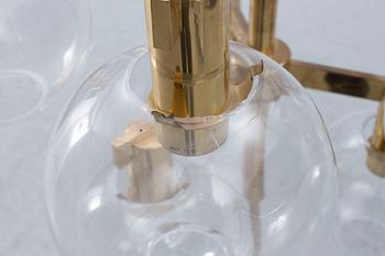 Hans-Agne Jakobsson, an imposing ceiling lamp model "T348/9", Hans-Agne Jakobsson AB, Markaryd, 1960s-70s.