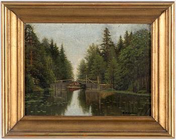 OTTO HESSELBOM, oil on canvas/panel, signed.