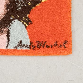 Andy Warhol efter, matta "Marilyn" maskintuftad ca 88x80 cm.