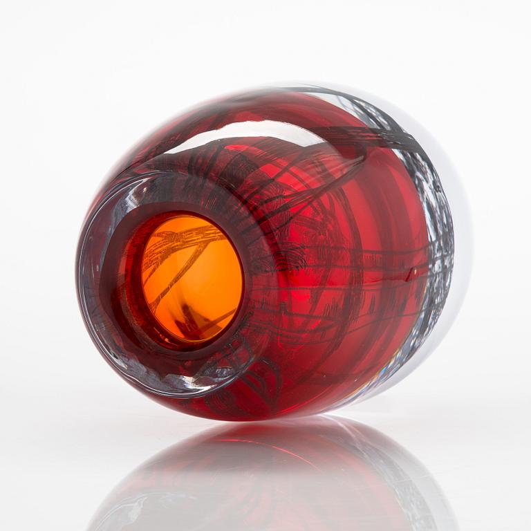 Sini Majuri, glasskulptur, "Male guests", signerad  Sini Majuri 2021, Glass Studio Mafka&Alakoski Riihimäki.