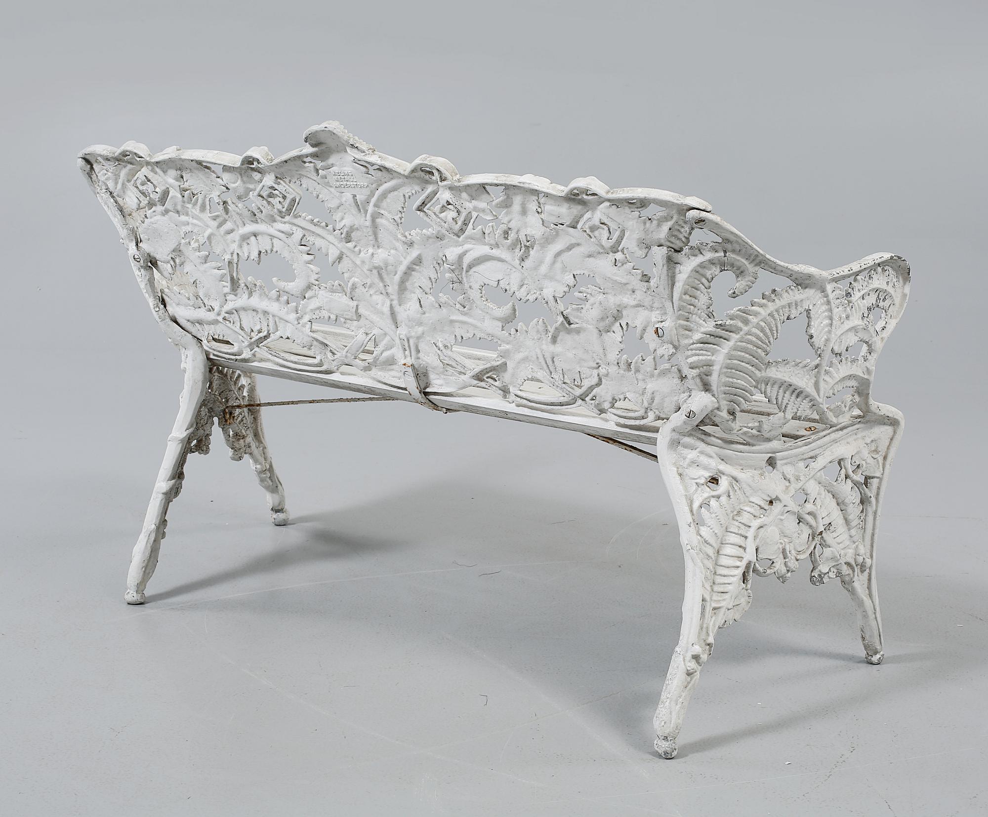 TRÄDGÅRDSSOFFA, Melins metallgjuteri Anderstorp, 1900-tal.