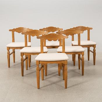 Henning Kjærnulf, dining group 7 dlr EG furniture Denmark 1960s.
