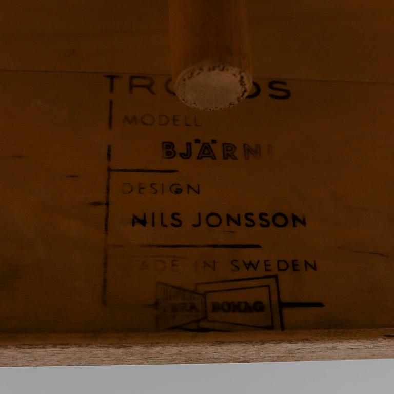 BORD OCH STOLAR, 4 st, "Garmi", Nils Jonsson, Troeds, 1900-talets andra hälft.