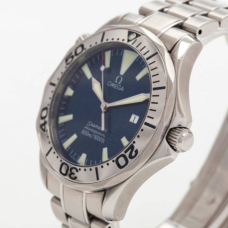 Omega, Seamaster Professional, "Electric Blue", wristwatch, 41 mm.