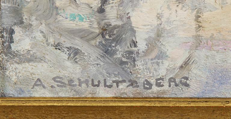 Anshelm Schultzberg, oil on canvas, signed.