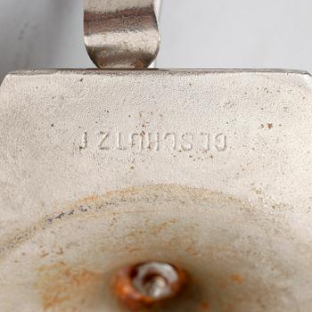 NATTLJUSSTAKAR, ett par, försilvrat tenn, geschützt  Jugend, omkring 1900.