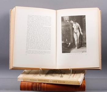 BÖCKER, 3 st, Bla "Anders Zorn" av Albert Engström 1928.