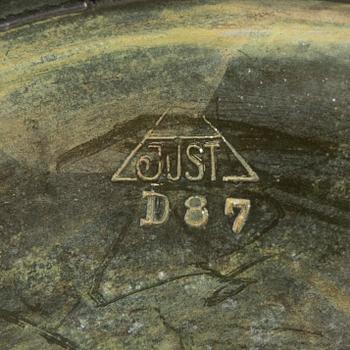 Just Andersen, Table lamp, Denmark, first half of the 20th century.