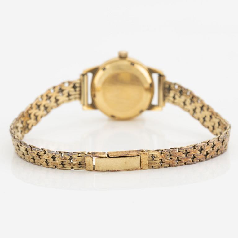 Omega, Ladymatic, wristwatch, 18K gold, bracelet in 14K gold, 22 mm.