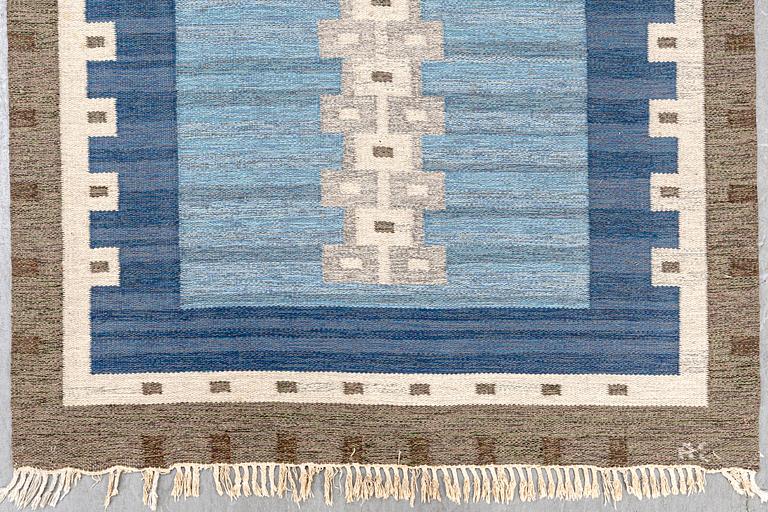 Matta, Rölakan, signerad JA (?), ca 237x165 cm.