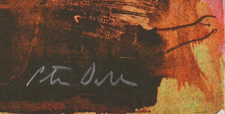 PETER DAHL, litografi, sign.