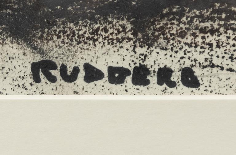 Gustav Rudberg, "Landskap i svart, Hven".