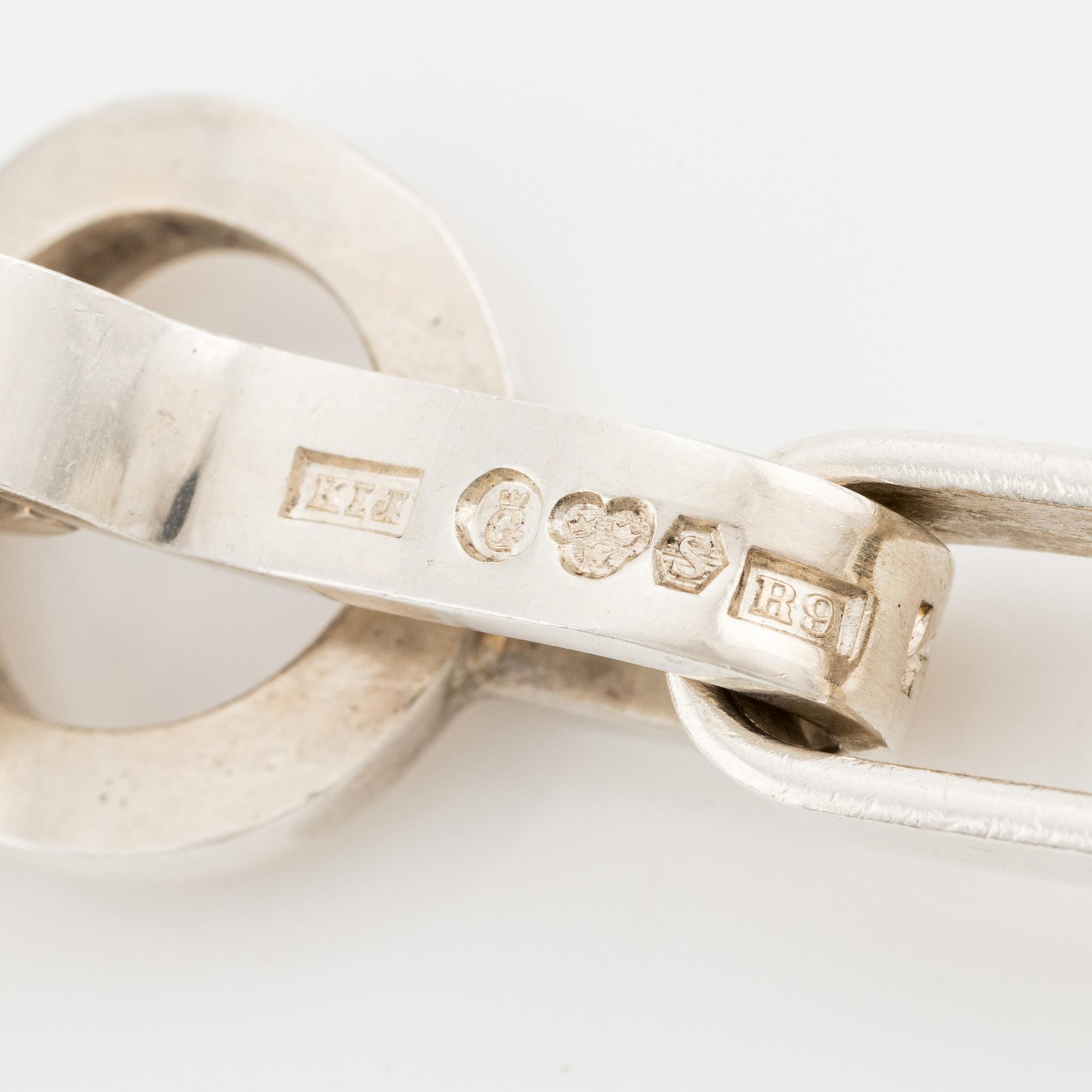 Karl-Ingemar Johansson, a silver necklace, Gothenburg 1967.