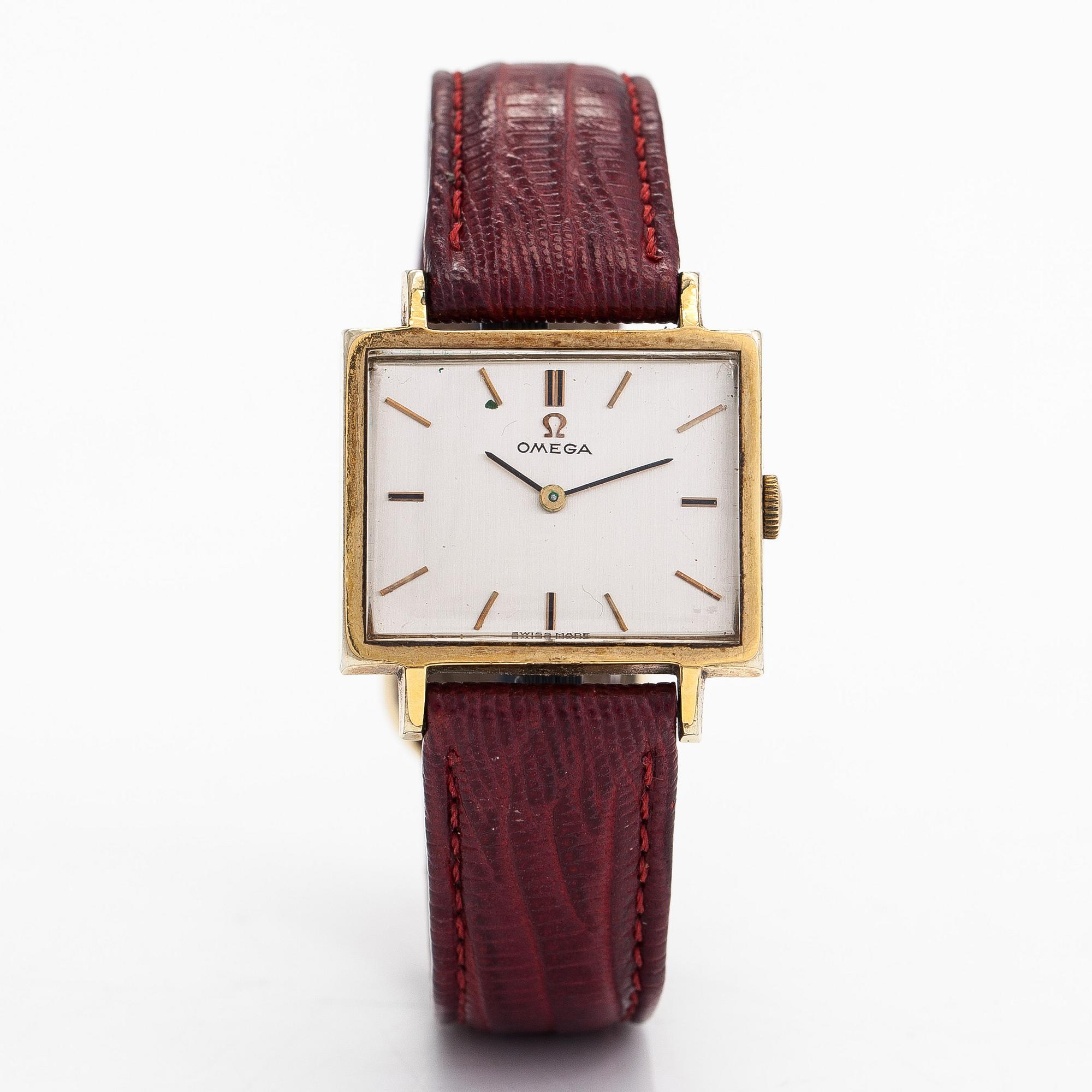 Omega, armbandsur, 27 x 22 mm.