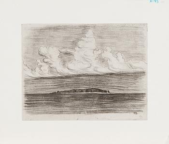 Hugo Simberg, "Moln över Mensi".