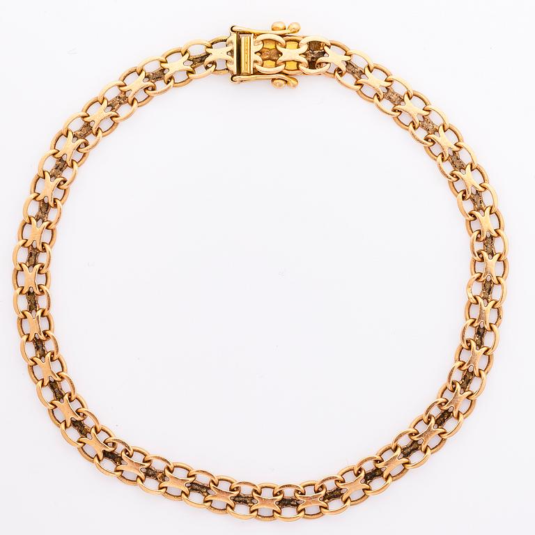 ARMBAND, 14K guld, Laatukoru, Hyvinge 1973.