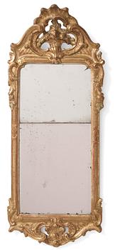 88. A Swedish Rococo mirror 1778 by Nils Meunier ( Stockholm 1754-1797).