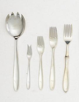 A Norwegian silver cutlery set, “Oseberg”, Thorvald Marthinsen Sølvvarefabrikk, Tønsberg (69 pieces).
