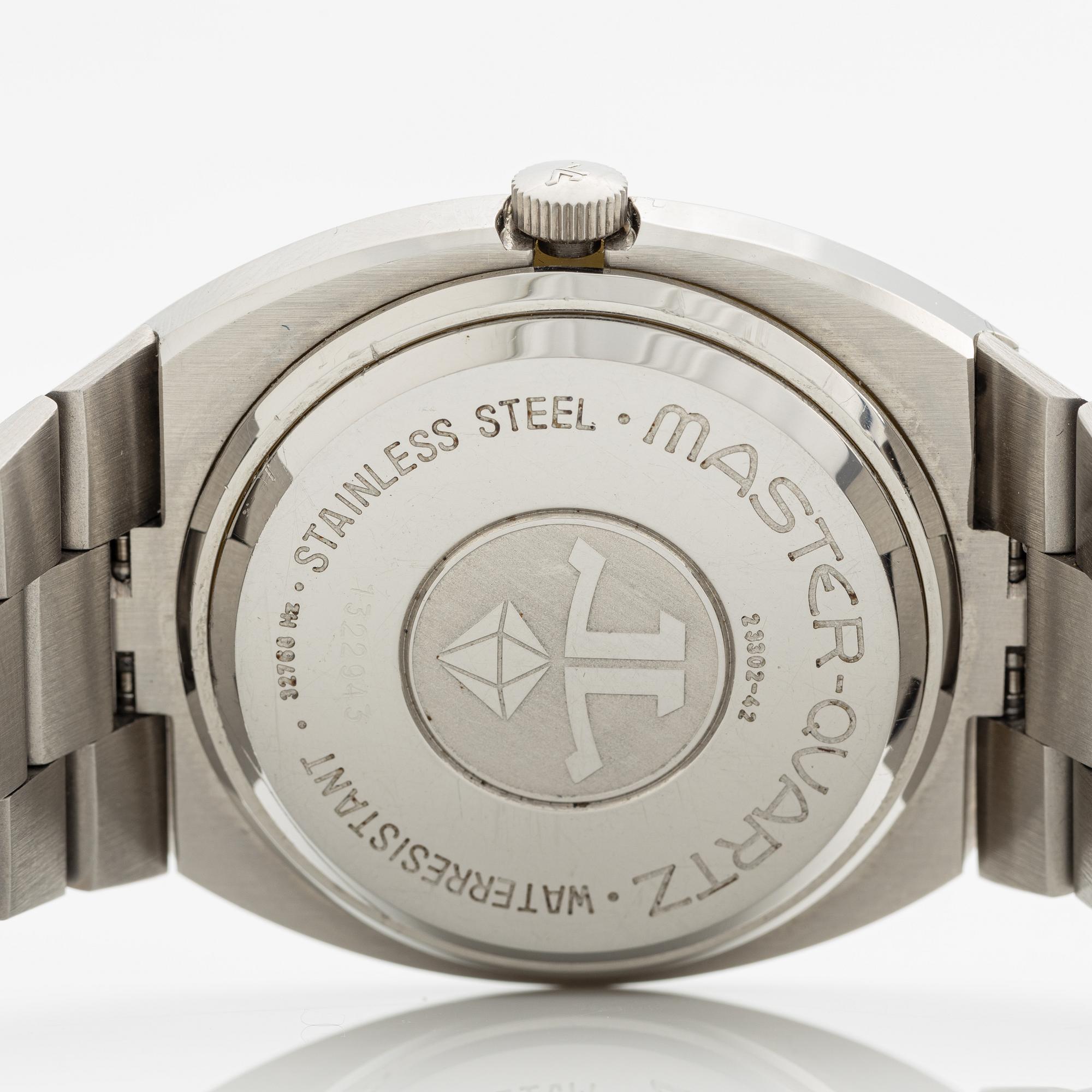 Jaeger-LeCoultre, Master-Quartz, wristwatch, 41.5 x 43 (46) mm.
