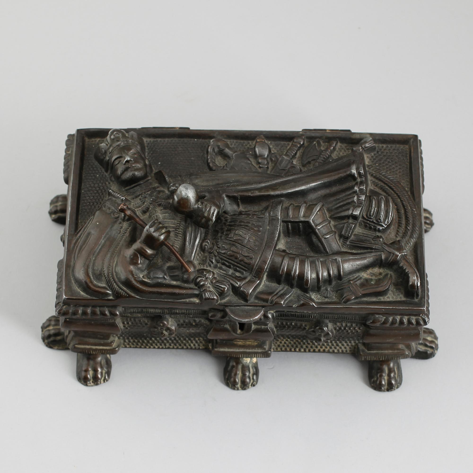 SKRIN, bronserad metall, 1800-talets andra hälft.