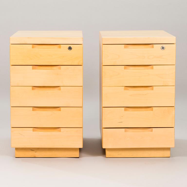 ALVAR AALTO, Two chest of drawers from Artek, Finland.