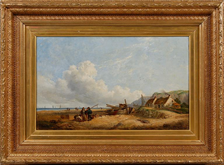 OKÄND KONSTNÄR, olja på duk, signerad B Callow?, daterad 1892?.