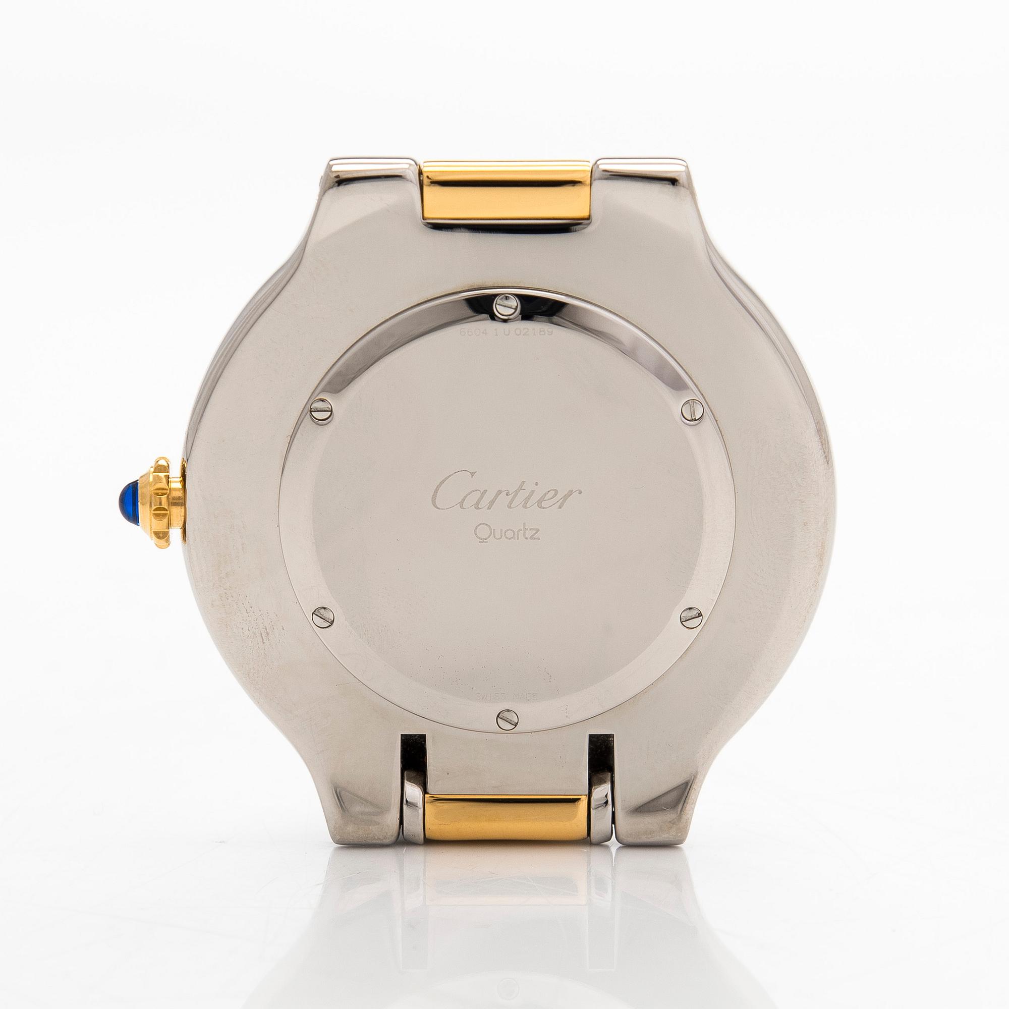 Cartier, Must 21, alarm clock, 56 mm.
