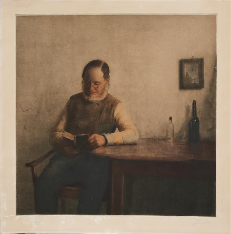 PETER ILSTED, mezzotint, signerad.