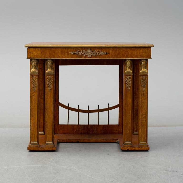 An early 19th century console table.