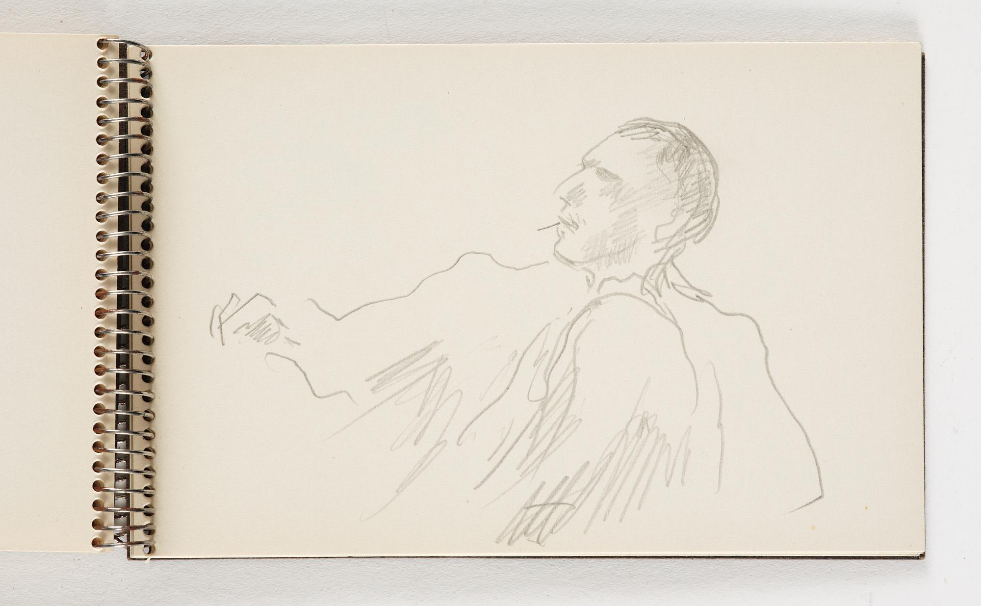 Lotte Laserstein, 10 små skissblock med teckningar.