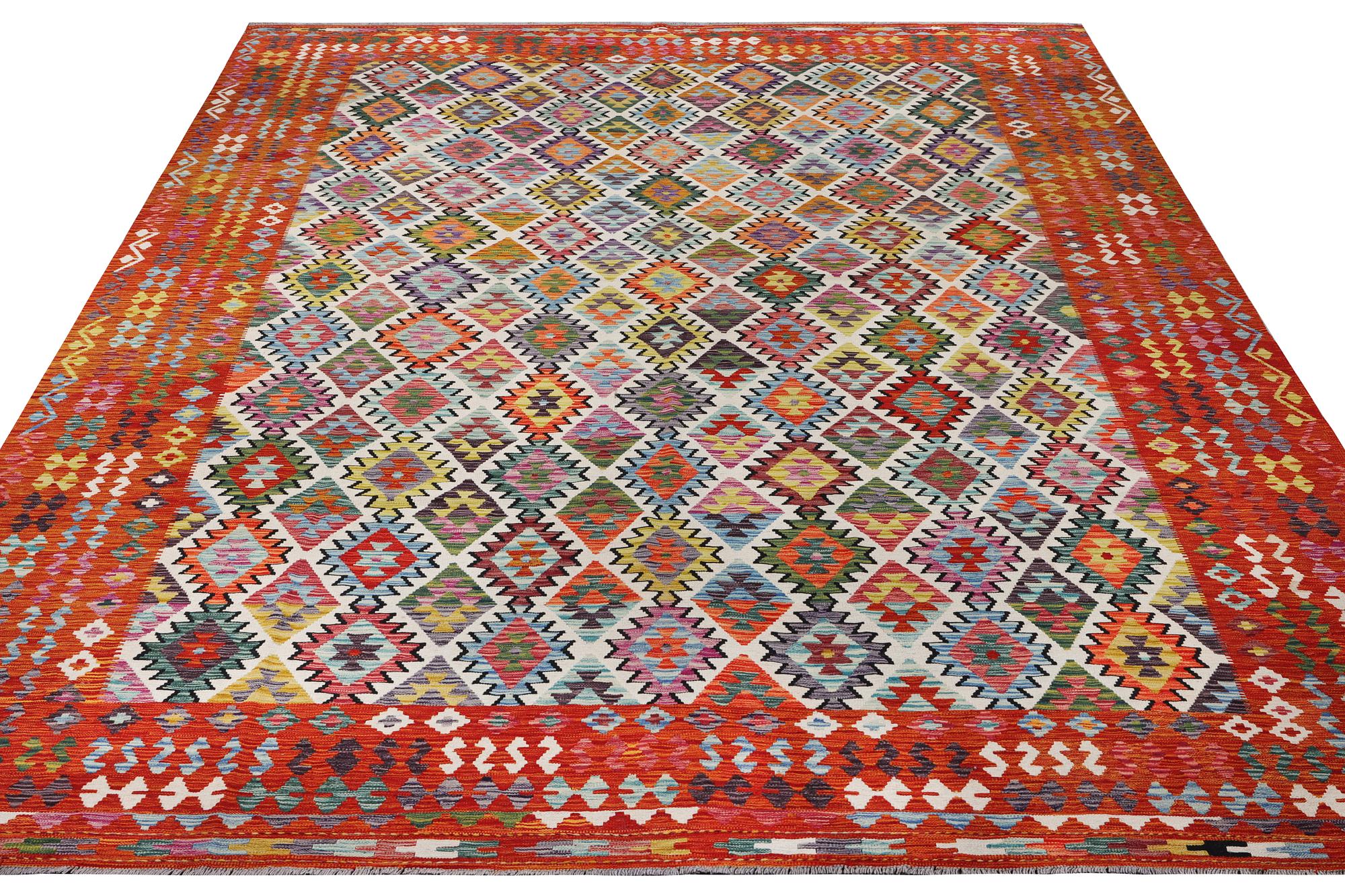 A Kilim carpet, c. 443 x 313 cm.
