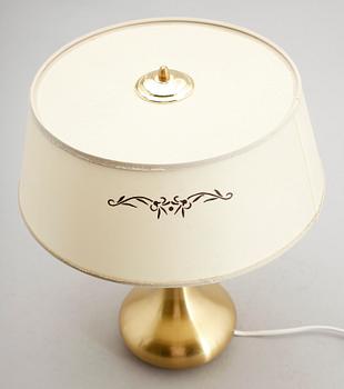 BORDSLAMPA, matterad mässing, Fog & Morup, Danmark.