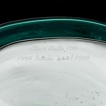 Alvar Aalto, maljakko, signeerattu Alvar Aalto 100 1998 Iittala 268/1998.