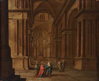 488. Jan Juriaensz. van Baden, Palace interior with Christ.