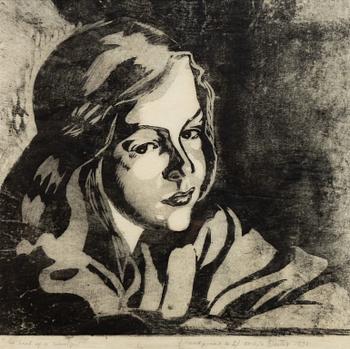 Maja Fjaestad, "The Head of a Schoolgirl".