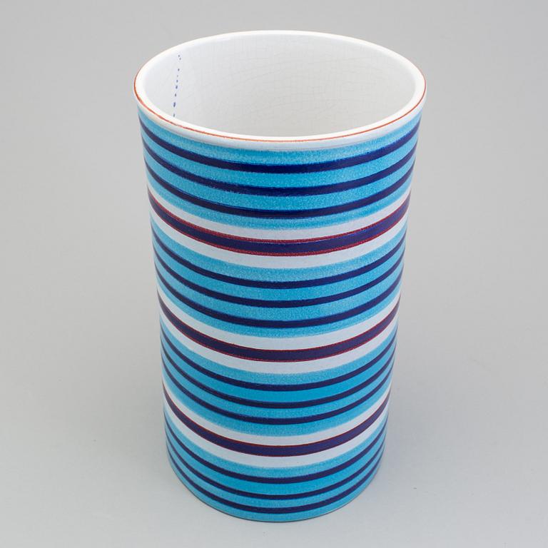 STIG LINDBERG, a faience vase, Gustavsberg 1960s.