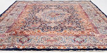 Carpet, Kashmar old, approx. 390 x 298 cm.