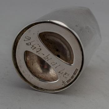 A Swedish 20th century silver sugar-caster, mark of Carl Nyström, Stockholm 1961.