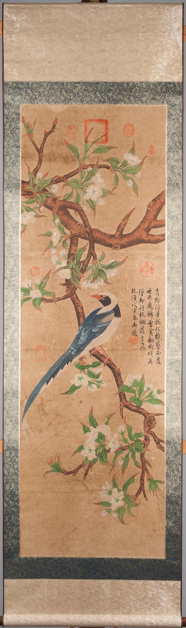 RULLMÅLNING, kolorerat tryck, Kina 1900-taletas slut.