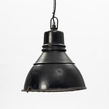 Ceiling lamp, Industrial model, 20th century.