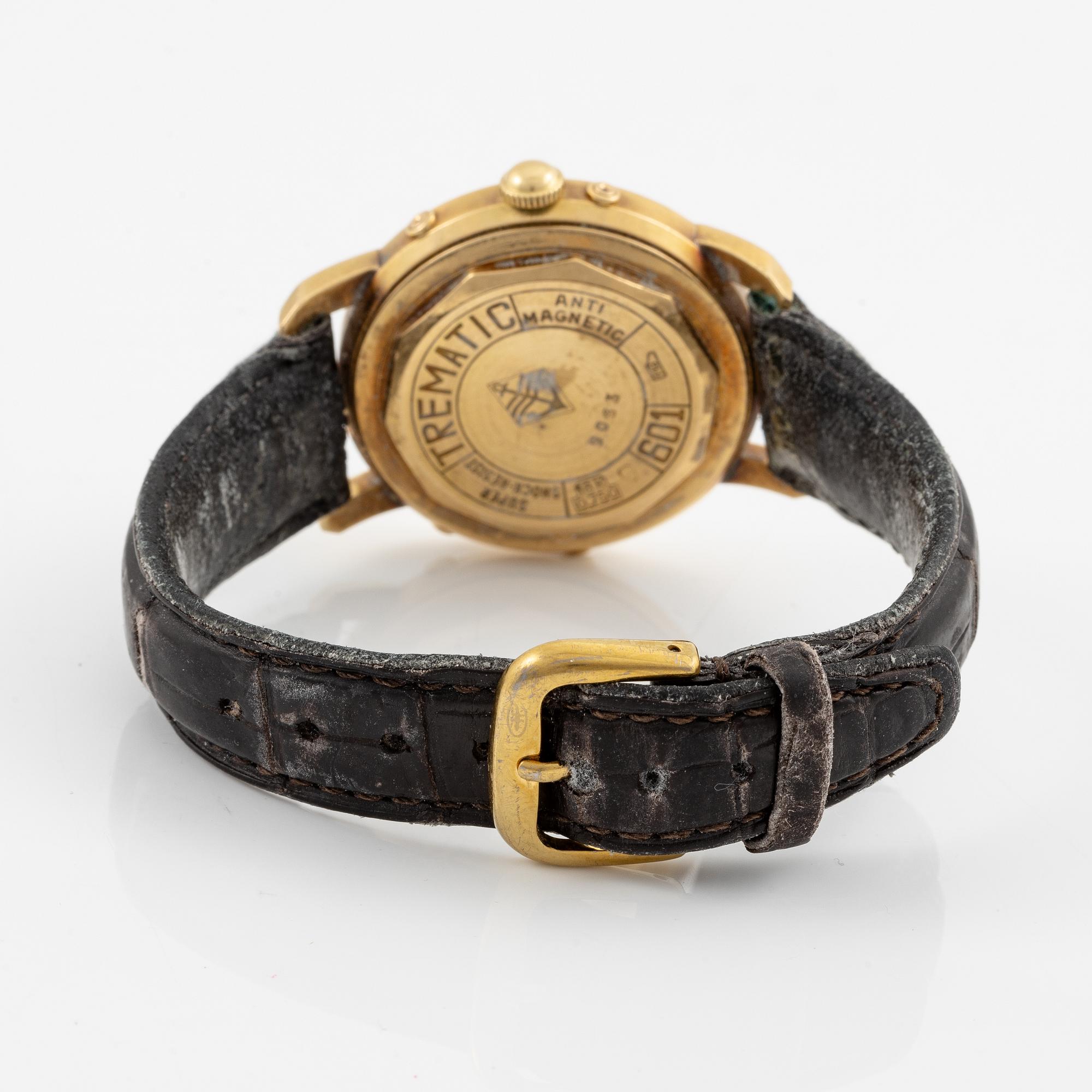 Trematic, Bidynator, Triple Calendar, wristwatch, 37 mm.