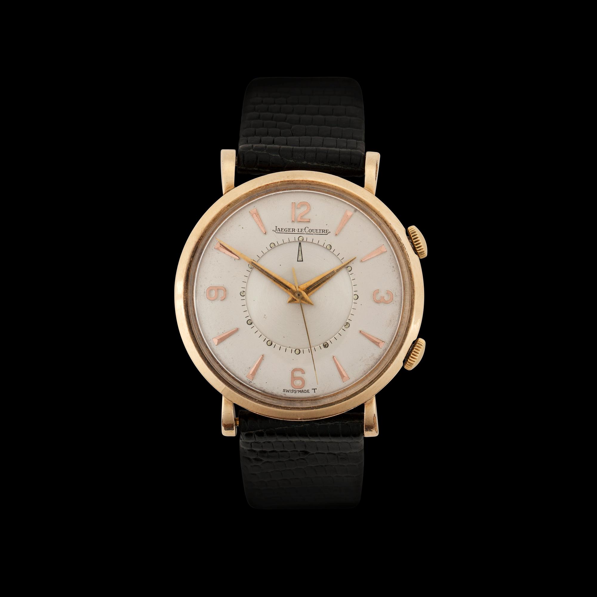 Jaeger LeCoultre Memovox. Manual winding. Gold. 1950 60s. 34mm. Case number. 591205 P. Bukowskis