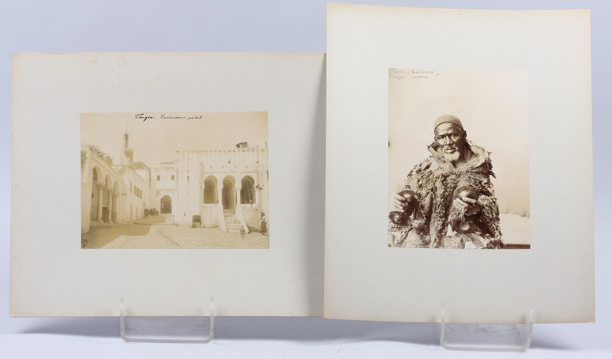 PARTI FOTOGRAFIER, 10 st, Tanger, Marocko, sent 1800-tal.