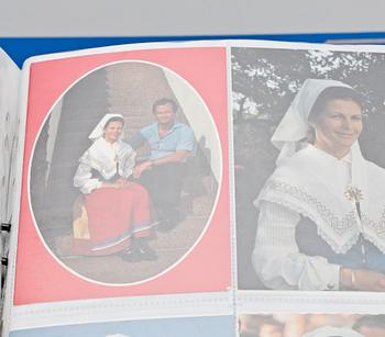 ALBUM 6 st MED KUNGLIGA VYKORT, Sverige 1910-80-tal.