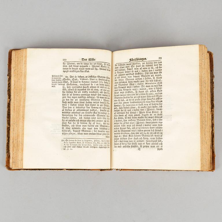 Lectures on Natural Science, 1735-36, with numerous engraved plates.